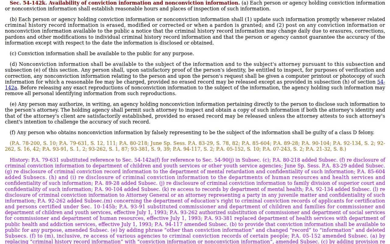 Hartford City sex offender registry disclosure law information